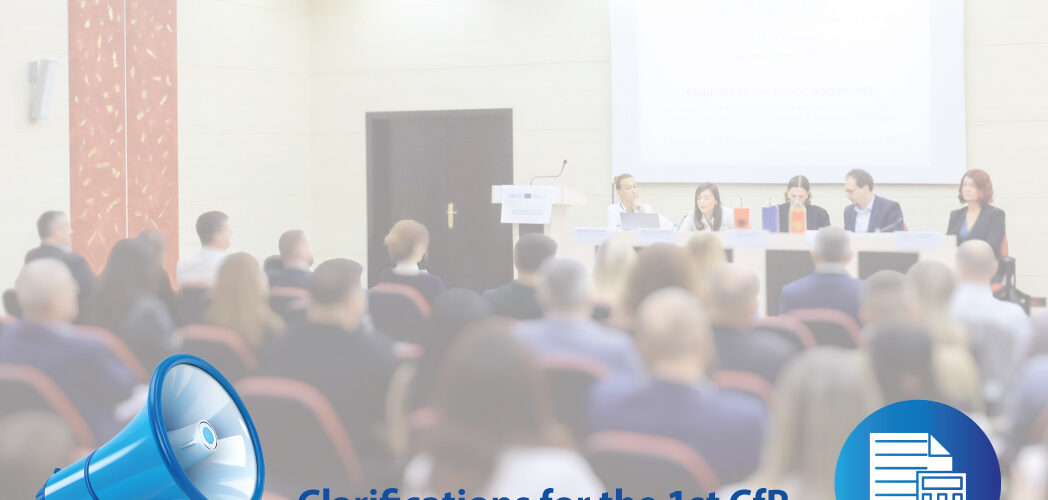 Clarifications 1st CfP